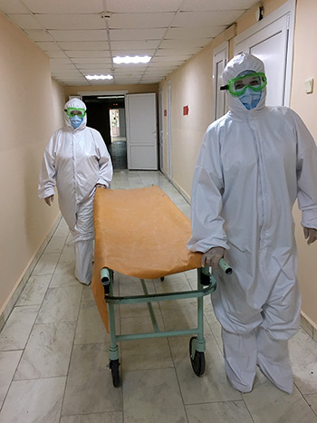 Сотрудники ОКБ готовятся к приему пациентов  с новой коронавирусной инфекцией